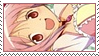 post office style stamp image of madoka kaname from puella magi madoka